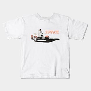 Astronaut Driving Moon Buggy Kids T-Shirt